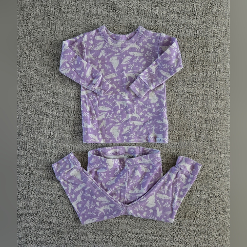 Baby Gap Woodland Friends Snug Fit Pajama Set 6-12 months